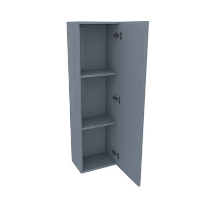 SunDaze 1200mm Bathroom Furniture Tall Storage Unit Wall Mounted Cupboard Cabinet Gloss Grey