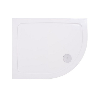 SunDaze 1200x900mm Right Hand Offset Quadrant Stone Shower Tray White Price Comparisons | Compare The Build