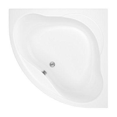 SunDaze 1350 x 1350mm Gloss White Acrylic Modern Corner Bath Price Comparisons | Compare The Build