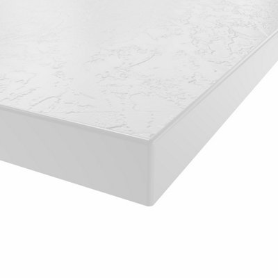 SunDaze 1500 x 700mm SMC White Rectangle Slate Effect Bathroom Shower Tray