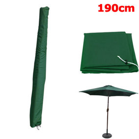 SunDaze 190cm Green Parasol Cover Patio Sun Shade Umbrella Covers