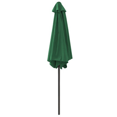 SunDaze 2.5M Green Garden Parasol Sun Shade Umbrella with Crank Handle & Tilt Mechanism - 3
