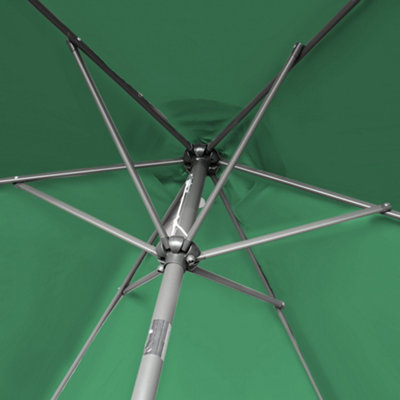 SunDaze 2.5M Green Garden Parasol Sun Shade Umbrella with Crank Handle & Tilt Mechanism - 6