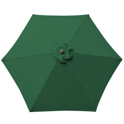 SunDaze 2.5M Green Garden Parasol Sun Shade Umbrella with Crank Handle & Tilt Mechanism - 7