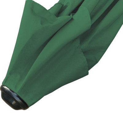 SunDaze 2.7M Green Garden Parasol Sun Shade Umbrella with Crank Handle & Tilt Mechanism - 7