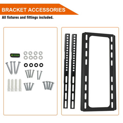 SunDaze 26"-65" Fixed TV Wall Bracket For LED LCD Plasma & Curved Screens - 5