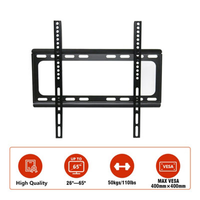 SunDaze 26"-65" Fixed TV Wall Bracket For LED LCD Plasma & Curved Screens - 6