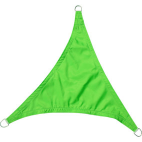 SunDaze 2x2x2m Triangle Light Green Sun Shade Sail Outdoor Garden Patio Sunscreen UV Block With Free Rope