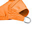 SunDaze 2x2x2m Triangle Orange Sun Shade Sail Outdoor Garden Patio Sunscreen UV Block With Free Rope