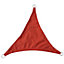 SunDaze 2x2x2m Triangle Terracotta Sun Shade Sail Outdoor Garden Patio Sunscreen UV Block With Free Rope