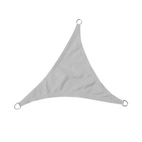 SunDaze 3.6x3.6x3.6m Triangle Grey Sun Shade Sail Outdoor Garden Patio Sunscreen UV Block With Free Rope