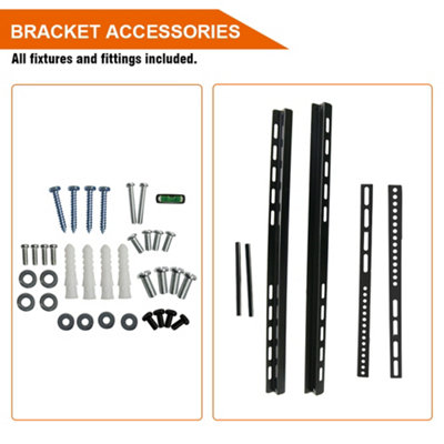 SunDaze 32"-70" Fixed TV Wall Bracket For LED LCD Plasma & Curved Screens - 5