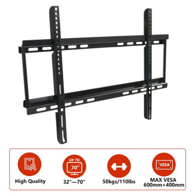 SunDaze 32"-70" Fixed TV Wall Bracket For LED LCD Plasma & Curved Screens - 6
