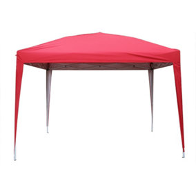 SunDaze 3x3M Red Pop Up Gazebo Tent Outdoor Garden Shelter Folding Marquee Canopy with Frame (No Side Panels)