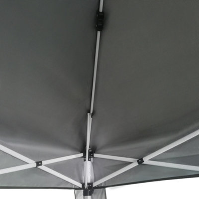 SunDaze 3x3M White Pop Up Gazebo Tent Outdoor Garden Shelter Folding Marquee Canopy with Frame (No Side Panels)