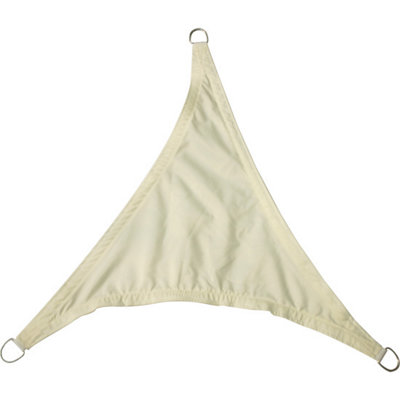 SunDaze 3x3x3m Triangle Cream Sun Shade Sail Outdoor Garden Patio ...