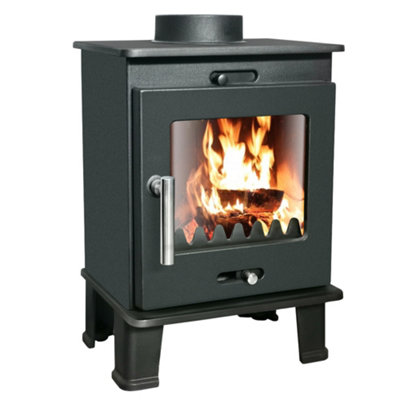SunDaze 4.2KW Woodburning Stove Cast Iron Log Wood Burner Fireplace Eco Design Ready Price Comparisons | Compare The Build