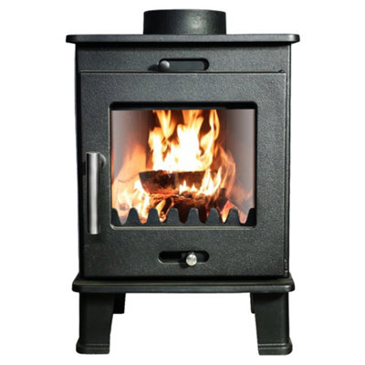 SunDaze 4.2KW Woodburning Stove Cast Iron Log Wood Burner Fireplace Eco Design Ready