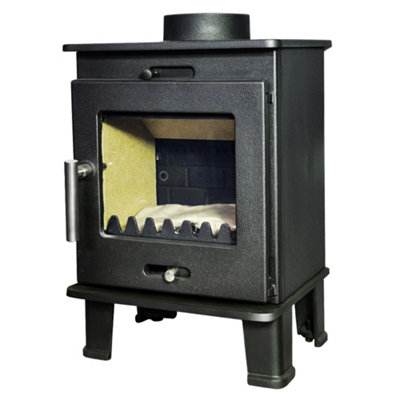 SunDaze 4.2KW Woodburning Stove Cast Iron Log Wood Burner Fireplace Eco Design Ready - 3