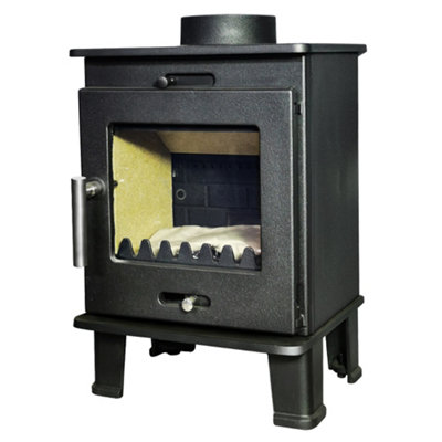 SunDaze 4.2KW Woodburning Stove Cast Iron Log Wood Burner Fireplace Eco Design Ready