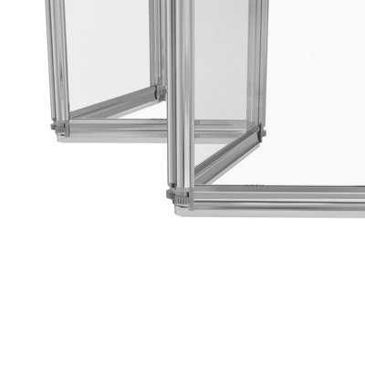 SunDaze 4mm Toughened Safety Glass 4 Panel Folding Shower Bath Screen Door Chrome - 5