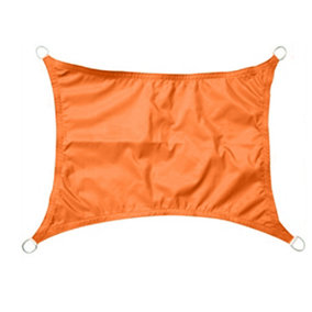 SunDaze 4x3m Rectangle Orange Sun Shade Sail Outdoor Garden Patio Sunscreen UV Block With Free Rope