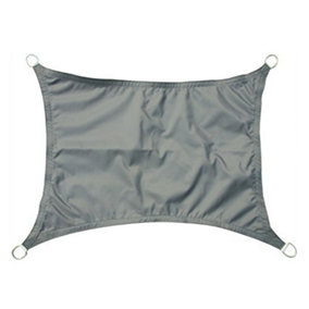SunDaze 4x5m Rectangle Anthracite Sun Shade Sail Outdoor Garden Patio Sunscreen UV Block With Free Rope