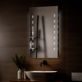 SunDaze 500 x 700mm Bathroom Illuminated LED Mirror with Demister