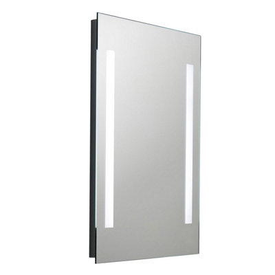 SunDaze 500 x 700mm Bathroom LED Mirror Button Switch with Illuminated ...