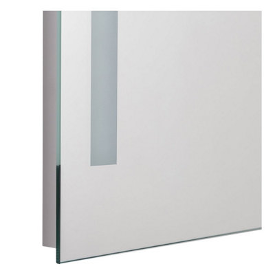 SunDaze 500 x 700mm LED Illuminated Bathroom Mirror Battery Powered ...