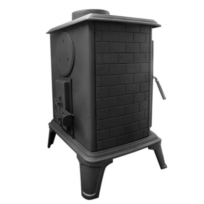 SunDaze 5KW Defra Approved Eco Design Multifuel Stove Wood Burning Cast Iron Fireplace - 3