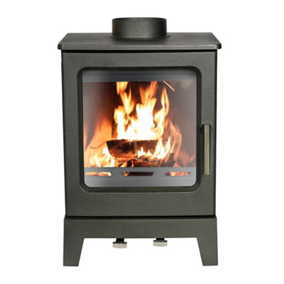 SunDaze 5KW Defra Approved Woodburning Stove Woodburner Cast Iron Fireplace Eco Design Ready