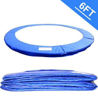 SunDaze 6FT Replacement Trampoline Accessories Surround Pad Foam Safety Guard Spring Cover Padding Pads Blue