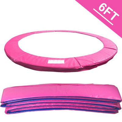 SunDaze 6FT Replacement Trampoline Accessories Surround Pad Foam Safety Guard Spring Cover Padding Pads Pink