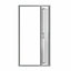 SunDaze 6mm Toughened Safety Glass Bi-Fold Door Shower Enclosure Screen - 1900x1000mm Chrome