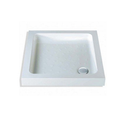 SunDaze 760x760mm Square ABS Stone Shower Tray Classic White Price Comparisons | Compare The Build