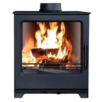 SunDaze 8KW Multifuel Stove Woodburning Log Wood Burner Defra Approved Eco Design Ready