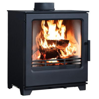 SunDaze 8KW Multifuel Stove Woodburning Log Wood Burner Defra Approved Eco Design Ready