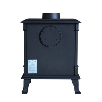 SunDaze 8KW Woodburning Stove Cast Iron Log Burner Fireplace Eco Design Dafra Approved Black - 4