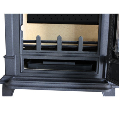 SunDaze 8KW Woodburning Stove Cast Iron Log Burner Fireplace Eco Design Dafra Approved Black - 5