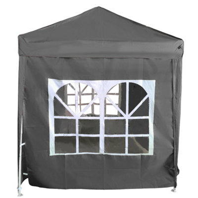SunDaze Anthracite Side Panel with Window for 2x2M Pop Up Gazebo Tent 1 Piece
