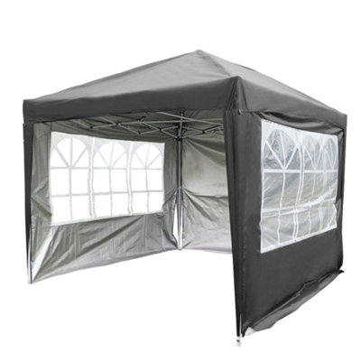 SunDaze Anthracite Side Panel with Window for 3x3M Pop Up Gazebo Tent 1 Piece - 5