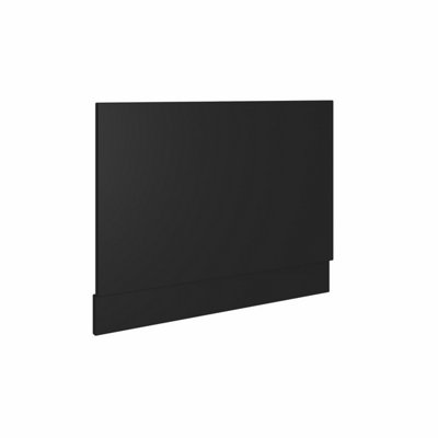 SunDaze Bath Panel Bathroom Moisture Resistant Wood MDF End Bath Panels Black 750mm