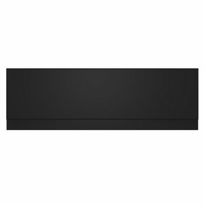 SunDaze Bath Panel Bathroom Moisture Resistant Wood MDF Front Bath Panels Black 1800mm