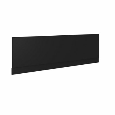 SunDaze Bath Panel Bathroom Moisture Resistant Wood MDF Front Bath Panels Black 1800mm
