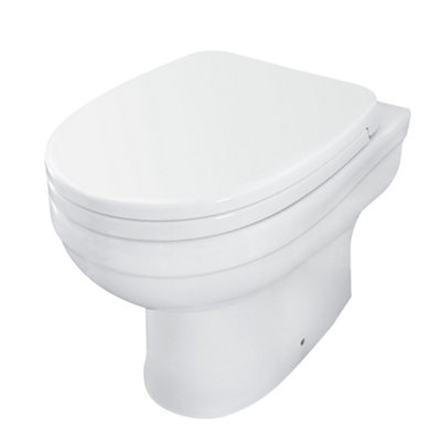 SunDaze Bathroom Toilet Ceramic Comfort Back to Wall Pan with PP Seat Cover Price Comparisons | Compare The Build