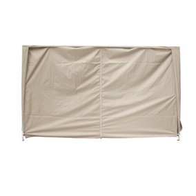 SunDaze Beige Side Panel with Zipper for 2.5x2.5M Pop Up Gazebo Tent 1 Piece