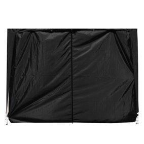 SunDaze Black Side Panel with Zipper for 2.5x2.5M Pop Up Gazebo Tent 1 Piece