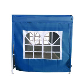 SunDaze Blue Side Panel with Window for 2x2M Pop Up Gazebo Tent 1 Piece