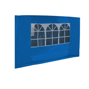 SunDaze Blue Side Panel with Window for 3x3M Pop Up Gazebo Tent 1 Piece